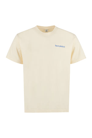 T-shirt in cotone con stampa-0